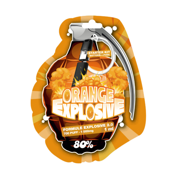 Grenade Vape Starter Kit Orange Explosive